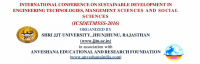 AERF-International Conference on Sustainable Development in Engineering Technologies, Management Sciences and Social Sciences